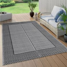Vidaxl Zunanja preproga ARAKIL črna 140x200 cm PP