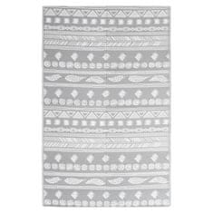 Vidaxl Zunanja preproga, siva, 120x180 cm, PP
