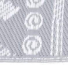 Vidaxl Zunanja preproga ARAKIL siva 160x230 cm PP