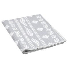 Vidaxl Zunanja preproga ARAKIL siva 160x230 cm PP