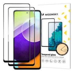 slomart wozinsky set 2x supermočno kaljeno steklo za celoten zaslon z ohišjem in okvirjem za samsung galaxy a52s 5g / a52 5g / a52 4g black