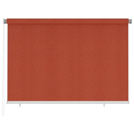 Vidaxl Zunanja roleta, 220 x 140 cm, terakota, HDPE