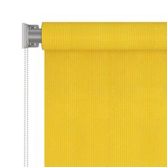 Vidaxl Zunanje rolo senčilo 60x140 cm rumeno HDPE