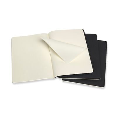Cahier Journals beležnice, XL, pikice, mehke platnice, črne