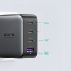 Ugreen polnilec, GaN, USB-A in 3x USB-C, 100 W (40747)