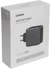 Ugreen polnilec, GaN, USB-A in 3x USB-C, 100 W (40747)