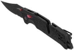 SOG Zložljivi nož TRIDENT AT BLACK & RED PARTIALLY SERRATED - odprta embalaža
