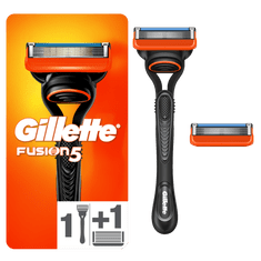 Gillette ročni brivnik Fusion + 2 rezilni glavi