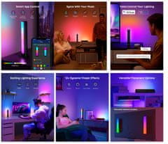 Govee Flow Plus SMART LED TV & Gaming svetlobni letvi, RGBICWW