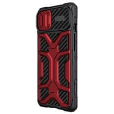Nillkin adventruer etui ovitek za iphone 13 oklepni etui s pokrovom za kamero rdeč