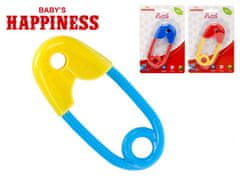 Ščipalka 12 cm Baby´s Happiness - mešanica barv (rumena, modra, rdeča)