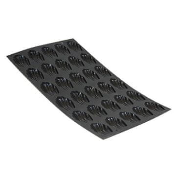 de Buyer LESENI FLEX SILIKONSKI ČRNI MALI-MINI MADELEINE, LESENI FLEX SILIKONSKI ČRNI MALI-MINI MADELEINE