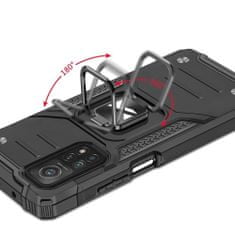 MG Ring Armor plastika ovitek za Xiaomi Redmi Note 11 Pro Plus 5G, črna
