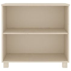 Vidaxl Komoda HAMAR medeno rjava 85x35x80 cm trdna borovina