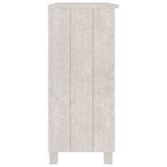 Vidaxl Komoda bela 85x35x80 cm trdna borovina