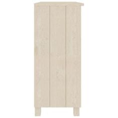 Vidaxl Komoda HAMAR medeno rjava 85x35x80 cm trdna borovina