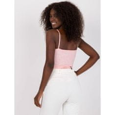 BERRAK Ženski top s naramnicami melange BASIC pink BR-TP-8103_386678 M