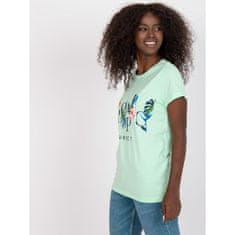 BERRAK Ženska poletna tiskana majica SUMMER svetlo zelena BR-TS-8137_386666 S
