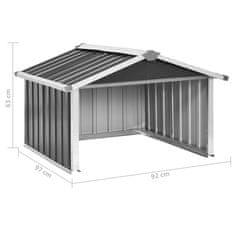 Vidaxl Lopa za robotsko kosilnico 92x97x63 cm pocinkano jeklo