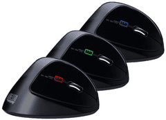 Adesso iMouse E30 miška, gaming, brezžična, ergonomska, vertikalna, črna