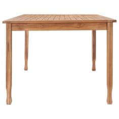 Vidaxl Vrtna jedilna miza 200x100x75 cm trdna tikovina