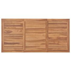 Vidaxl Vrtna jedilna miza 200x100x75 cm trdna tikovina