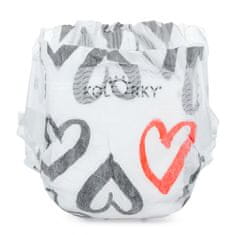 KOLORKY DAY Eko plenice za enkratno uporabo, srce M (5-8 kg) 21 kosov
