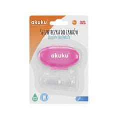 AKUKU Prva zobna ščetka s kovčkom roza