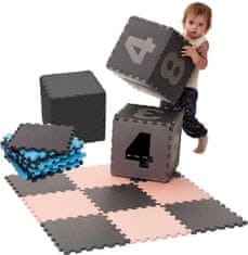 BabyDan Igralna podloga Puzzle Dusty Green 90x90 cm