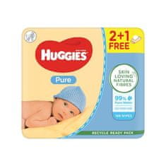 Huggies HUGGIES Pure Triplo vlažni robčki 56x3 kosov