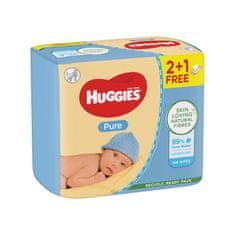 Huggies HUGGIES Pure Triplo vlažni robčki 56x3 kosov
