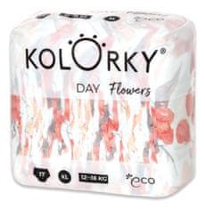 KOLORKY DAY Eko plenice za enkratno uporabo, rože XL (12-16 kg) 17 kosov