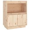 Vidaxl Komoda 60x34x75 cm trdna borovina