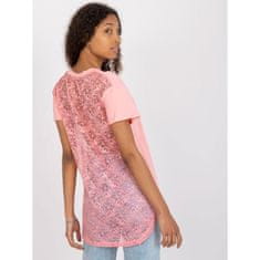 FANCY Ženska bluza s čipko na hrbtu iz viskoze HOYLE svetlo roza FA-BZ-7724.92P_386389 Univerzalni