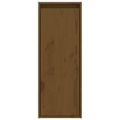 Vidaxl Stenska omarica medeno rjava 30x30x80 cm trdna borovina