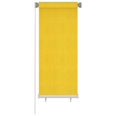 Vidaxl Zunanje rolo senčilo 60x140 cm rumeno HDPE