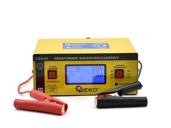 GEKO 6-24V LCD mikroprocesorski polnilec za akumulatorje 10A 150Ah