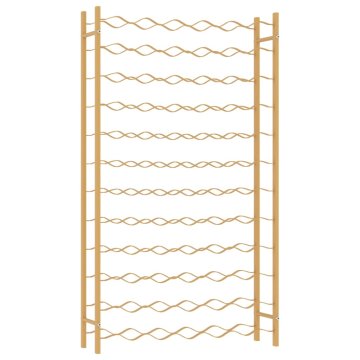 Vidaxl Stojalo za vino za 72 steklenic zlata kovina