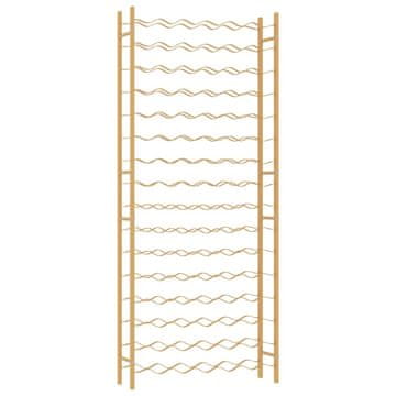 Vidaxl Stojalo za vino za 96 steklenic zlata kovina