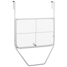 Vidaxl Balkonska mizica bela 60x40 cm jeklo