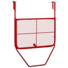 Vidaxl Balkonska mizica rdeča 60x40 cm jeklo