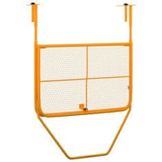 Vidaxl Balkonska mizica rumena 60x40 cm jeklo
