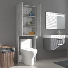 Vidaxl Omara za pralni stroj siva sonoma 64x25,5x190 cm
