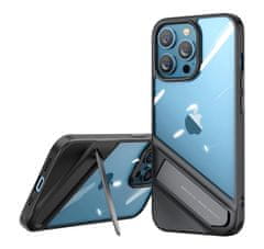 Ugreen fusion kickstand case tog ovitek z okvirjem iz gela in stojalom za iphone 13 pro max black (90154)