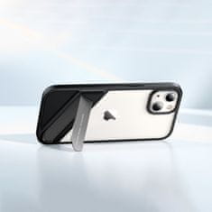 Ugreen fusion kickstand case tog ovitek z okvirjem iz gela in stojalom za iphone 13 black (90152)