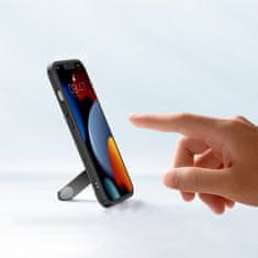 Ugreen fusion kickstand case tog ovitek z okvirjem iz gela in stojalom za iphone 13 pro max black (90154)