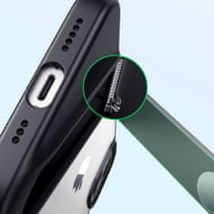 Ugreen Trdi etui z gel okvirjem in stojalom za iPhone 13 Pro črn