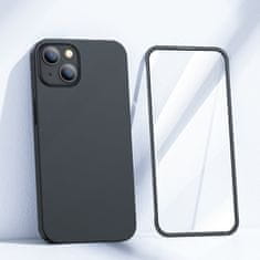 Joyroom Etui pokrowiec do iPhone 13 obudowa na tył i przód + szkło hartowane czarny