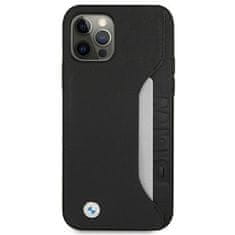 Bmw etui bmhcp12lrcswk iphone 12 pro max 6,7; črna trda torbica leather signature