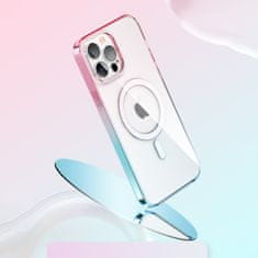 Kingxbar KINGXBAR PQY GRADIENT SERIES MAGNETIC CASE ZA IPHONE 13 PRO MAX OHIŠJE, PROZOREN OVITEK (ZDRUŽLJIV Z MAGSAFE)